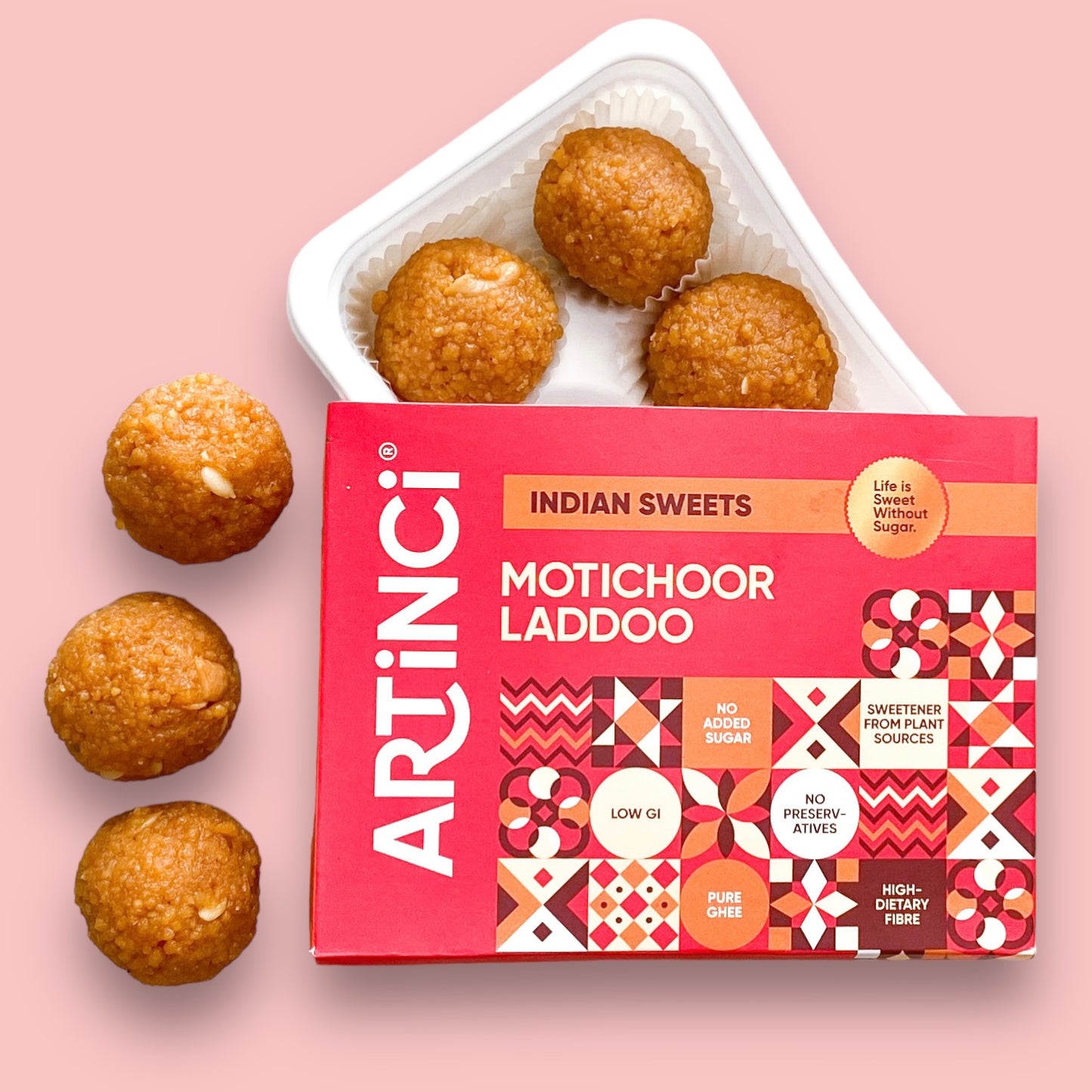 no sugar motichoor ladoo