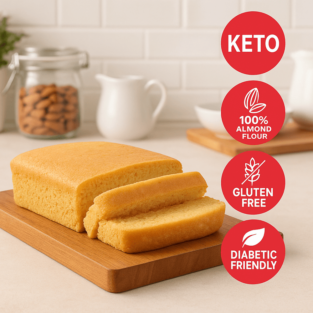 Almond Flour Cake - Keto, Sugar Free Gluten Free, Diabetic Friendly (contains egg) - Artincisugar - freediabetic - friendlyweightloss