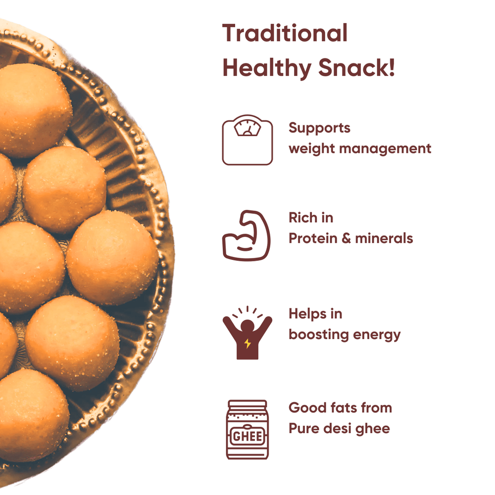 Besan Laddu (200gms) | Made with Pure desi ghee | Low carb, Sugar Free - Artinci#sugar - free##diabetic - friendly##weightloss#