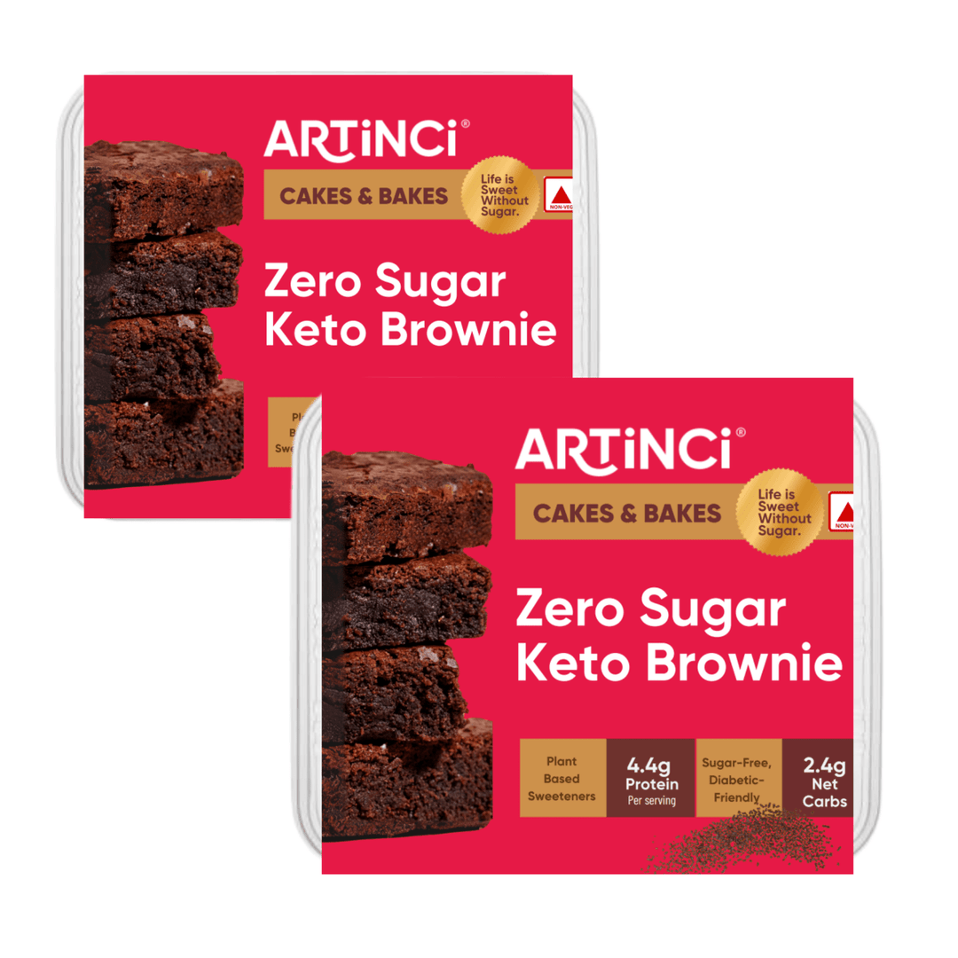 Keto Brownie - Sugar - Free, Diabetic - Friendly (contains egg) - Artincisugar - freediabetic - friendlyweightloss