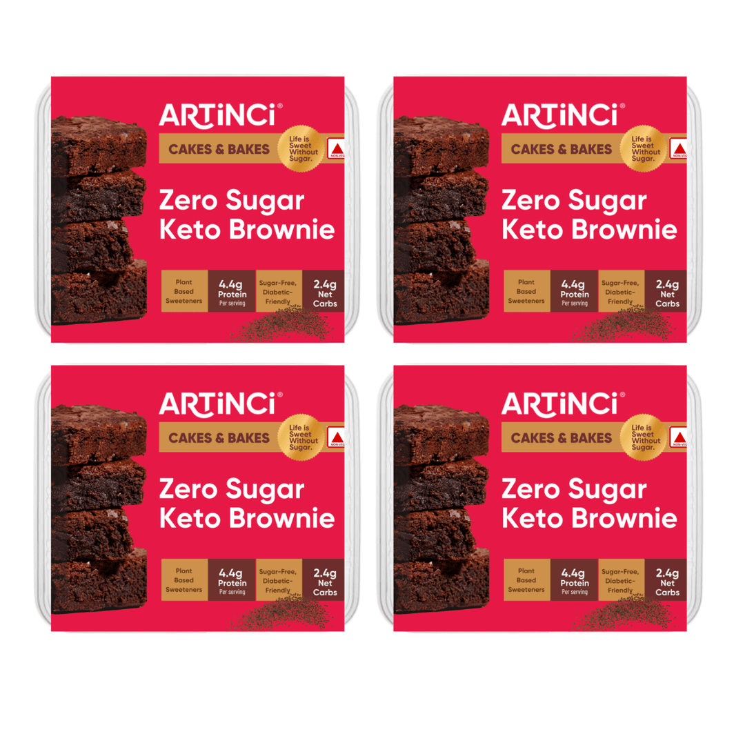 Keto Brownie - Sugar - Free, Diabetic - Friendly (contains egg) - Artincisugar - freediabetic - friendlyweightloss