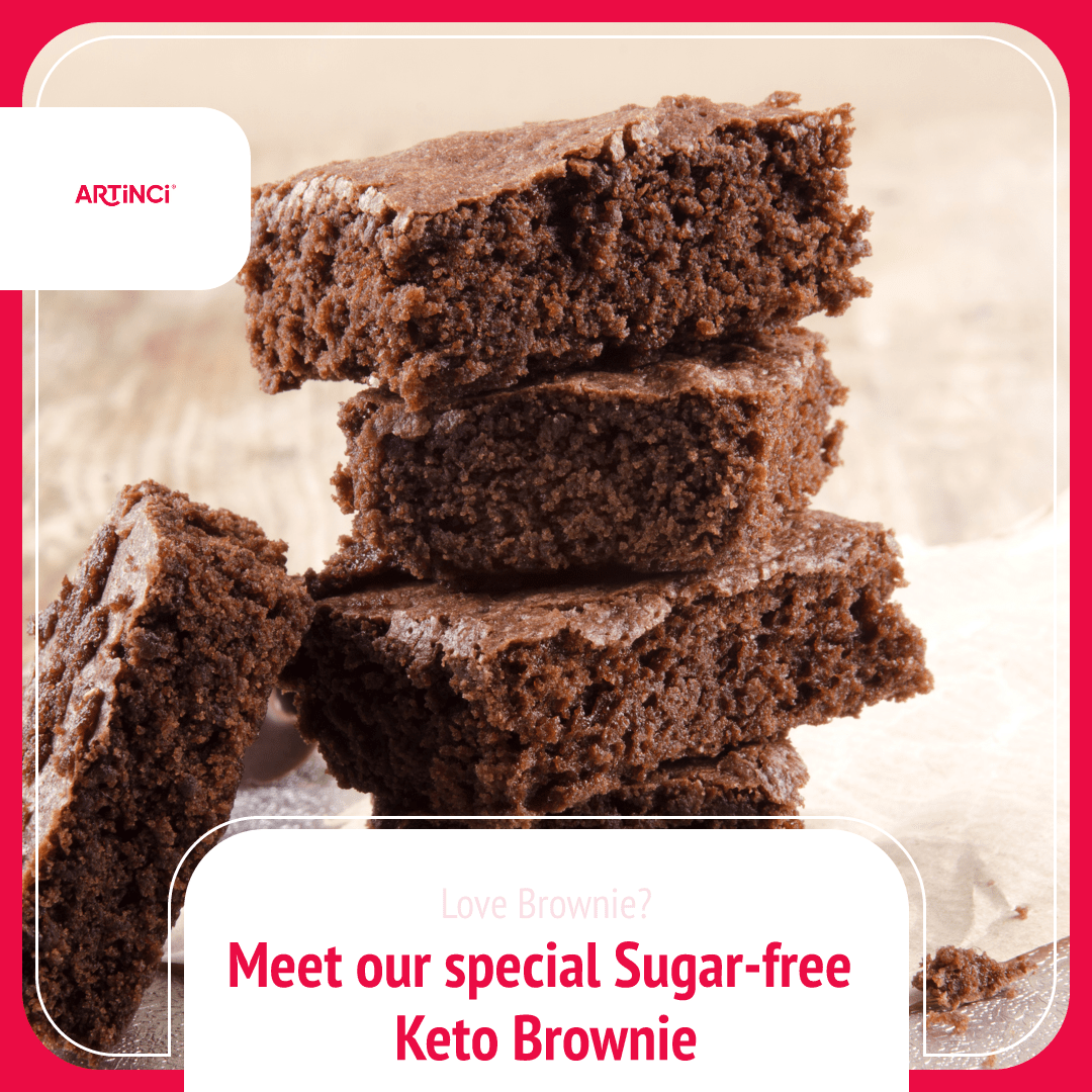 Keto Brownie - Sugar Free, Diabetic Friendly (contains egg) - Artinci#sugar - free##diabetic - friendly##weightloss#