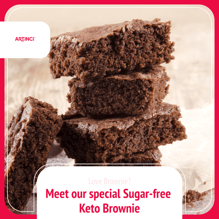 Keto Brownie - Sugar Free, Diabetic Friendly (contains egg) - Artinci#sugar - free##diabetic - friendly##weightloss#