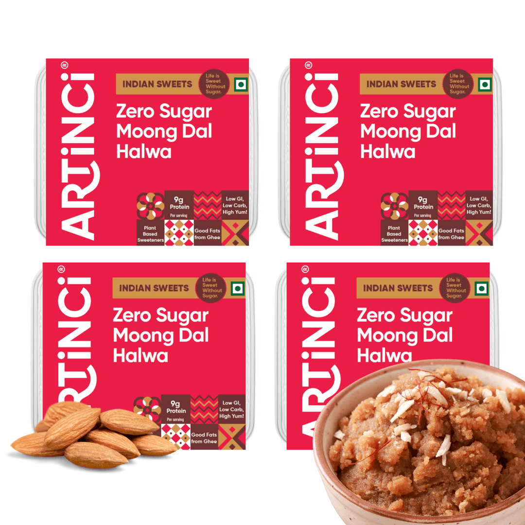 Pure Ghee Moong Dal Halwa | High Protein | Sugar Free, Diabetic Friendly - Artinci#sugar - free##diabetic - friendly##weightloss#