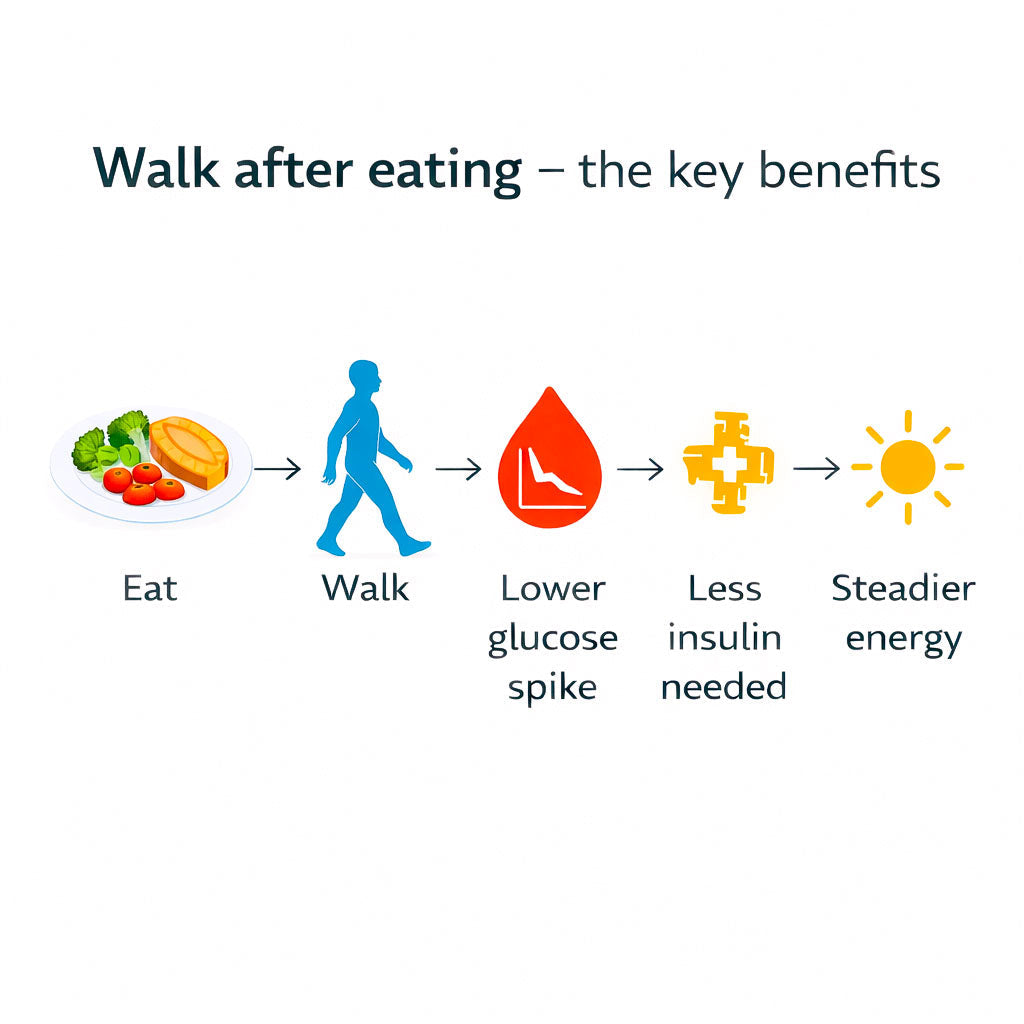 Post-Breakfast Walks: Glucose Control for Type 2 Diabetes
