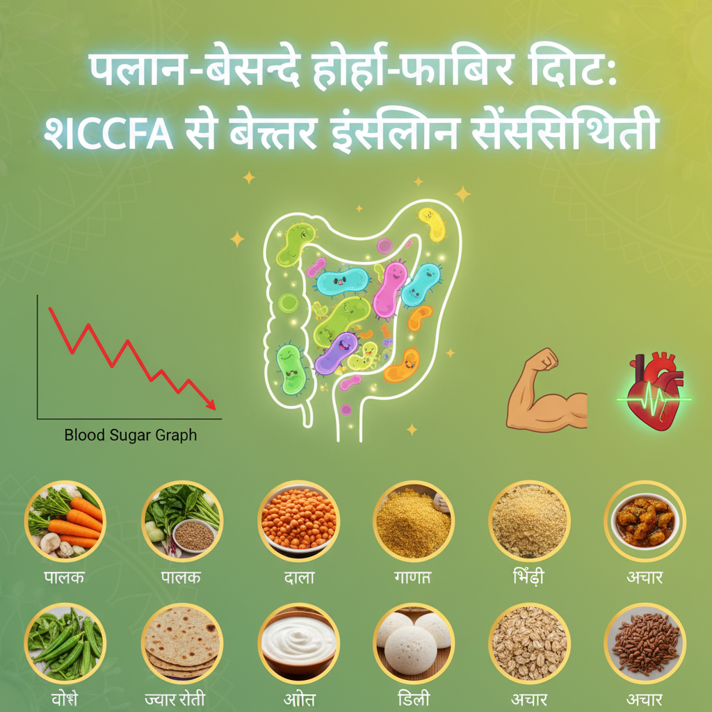 प्लांट-बेस्ड, हाई-फाइबर डाइट: एससीएफए और गट बैक्टीरिया कैसे बेहतर इंसुलिन सेंसिटिविटी देते हैं