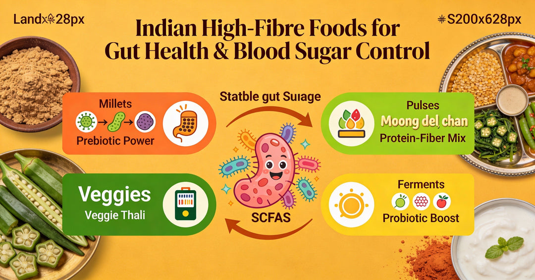 Indian High-Fibre Foods That Feed Good Gut Bacteria and Support Blood Sugar Naturally