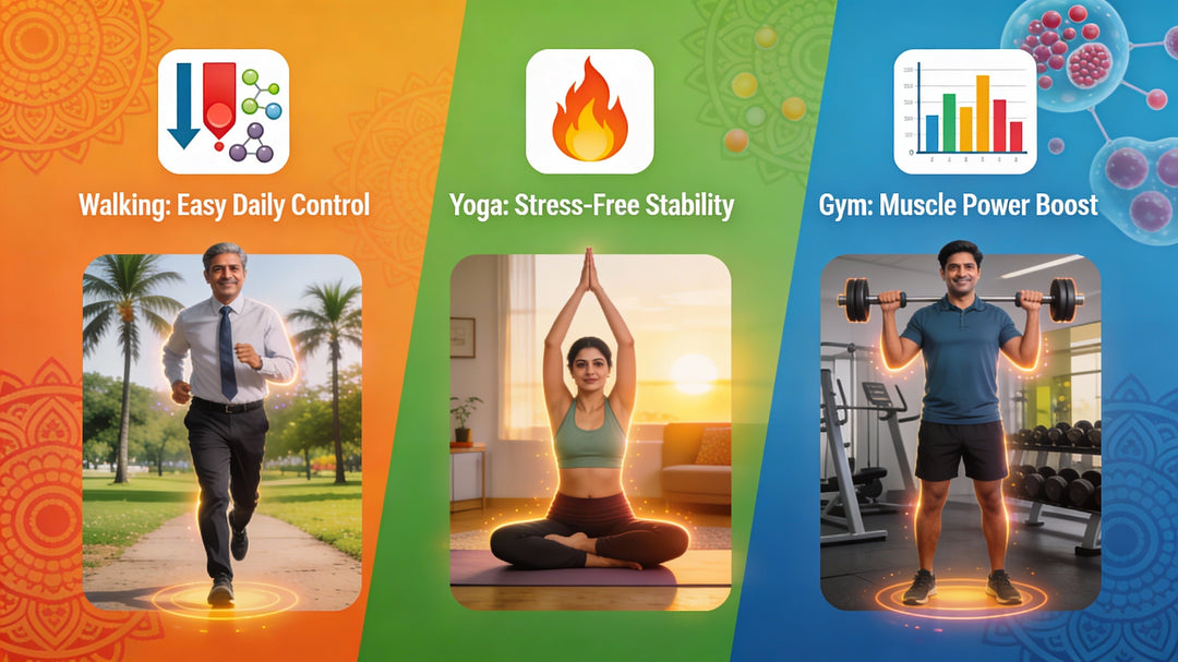 Walking, Yoga, or Gym? Best Exercise Choices for Indians Living with Type 2 Diabetes