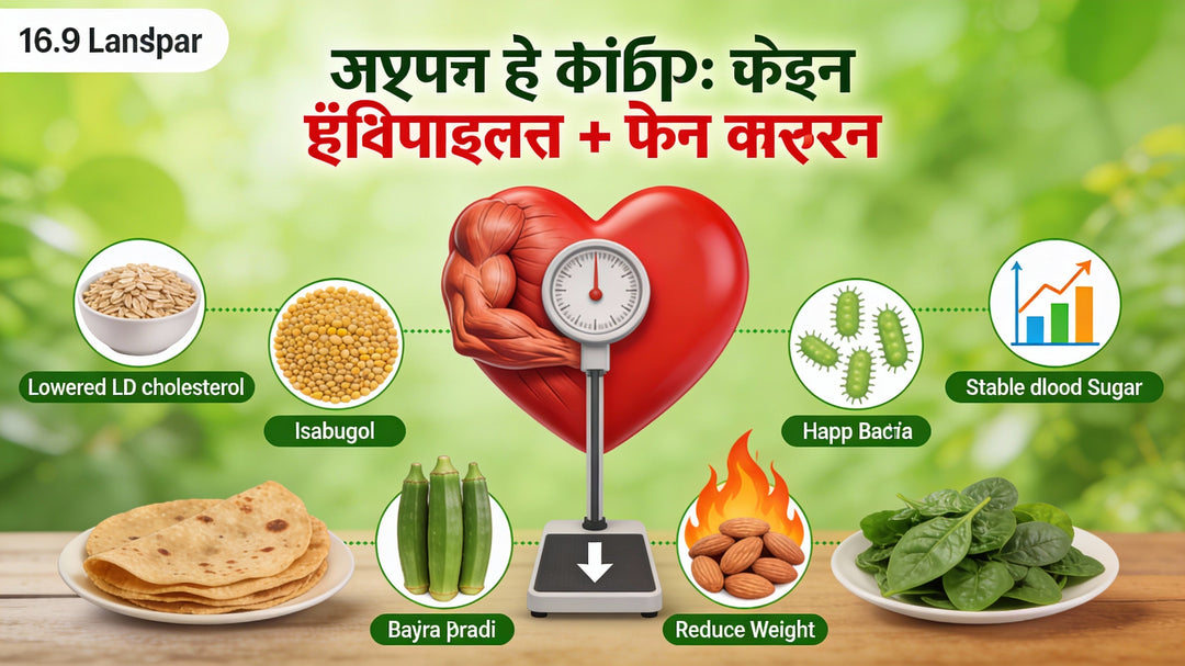 मधुमेह प्रबंधन में फाइबर की भूमिका: हृदय स्वास्थ्य और वजन कंट्रोल