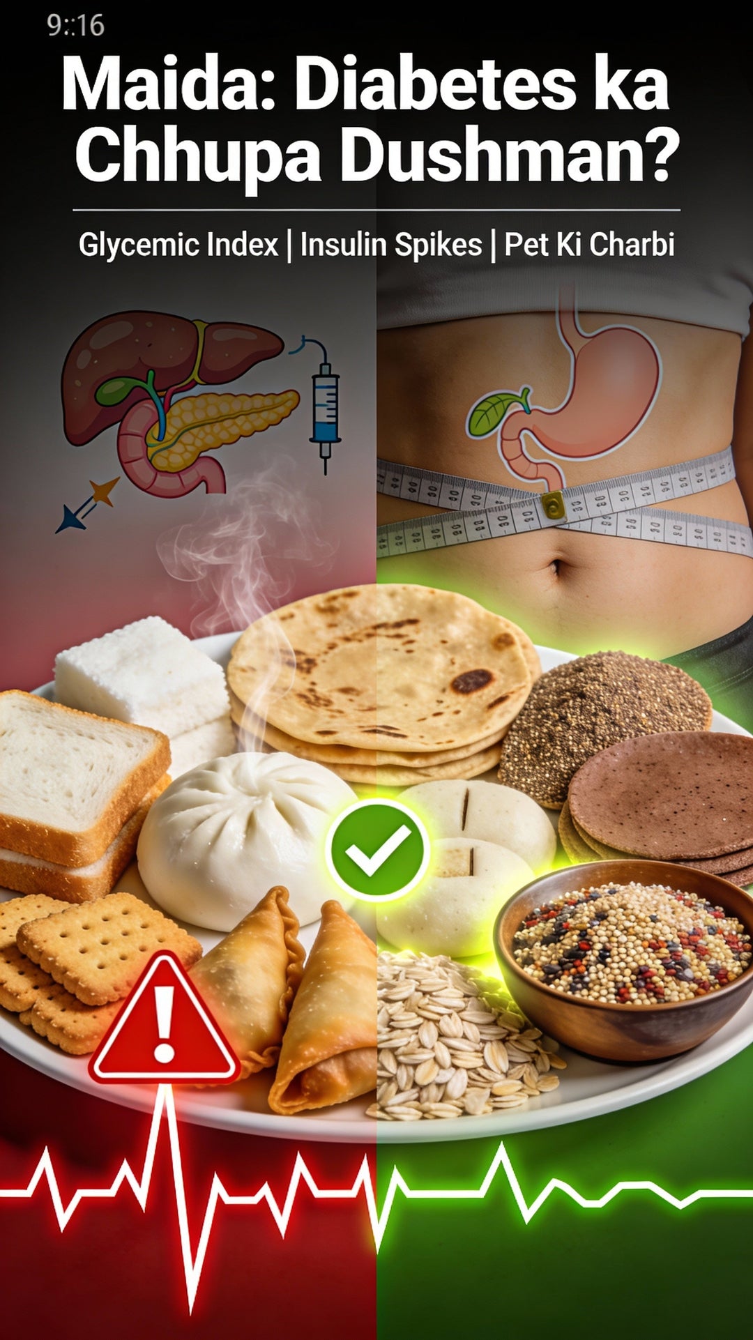 “Why Maida Is a Hidden Enemy for People With Diabetes: Glycemic Index, Insulin Spikes and Belly Fat Explained”