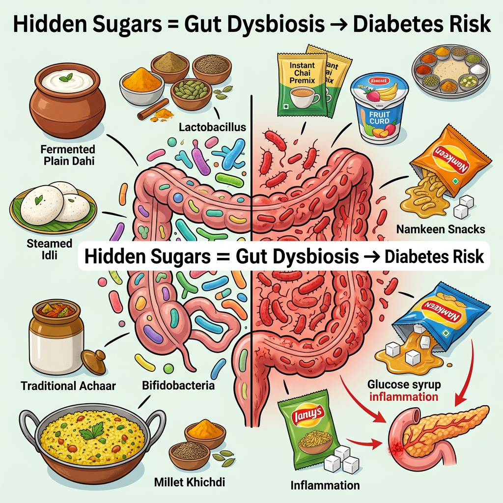 Gut Health and Hidden Sugars: Impact on Indian Diets