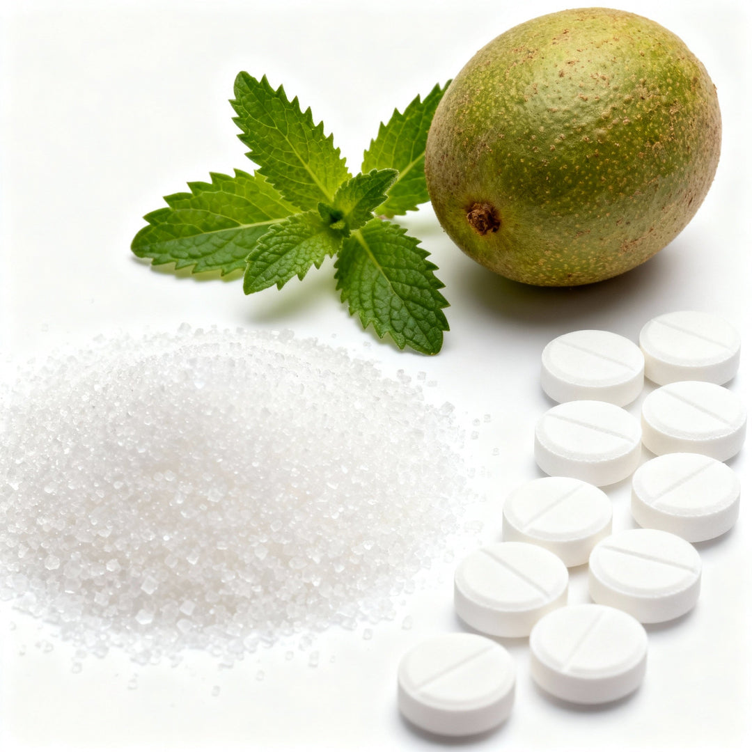 Which sugar-free sweetener is healthiest: stevia, monk fruit, erythritol, or sucralose?