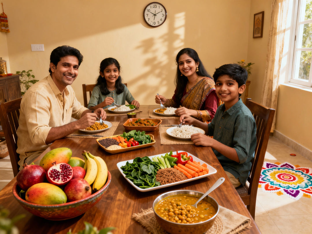 खाना खाने के सही तरीके– फूड कंपोज़िशन और मील टाइमिंग का प्रभाव
