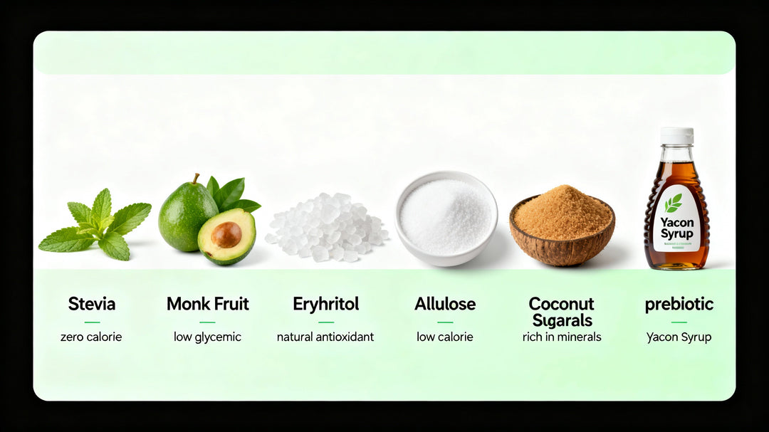 The Ultimate Guide to Natural Sugar Substitutes: Stevia, Monk Fruit, Erythritol & More
