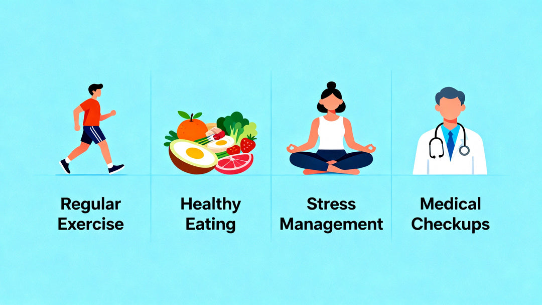 डायबिटीज़ नियंत्रण के लिए नियमित व्यायाम, तनाव प्रबंधन, स्वस्थ आहार और चिकित्सकीय जांच का महत्व