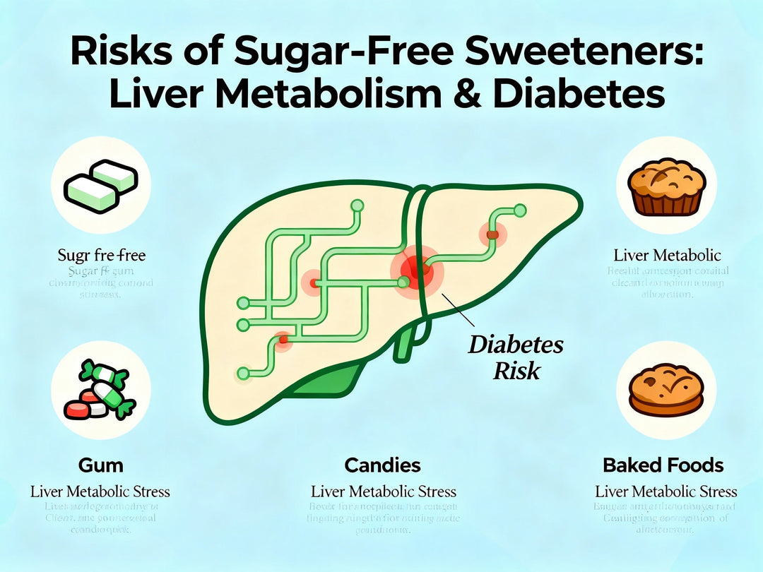 Are Sugar-Free and Low-Calorie Sweeteners Really Safe? Liver, Metabolic Risks, and Long-Term Use in Gum, Candies, Baked Foods.