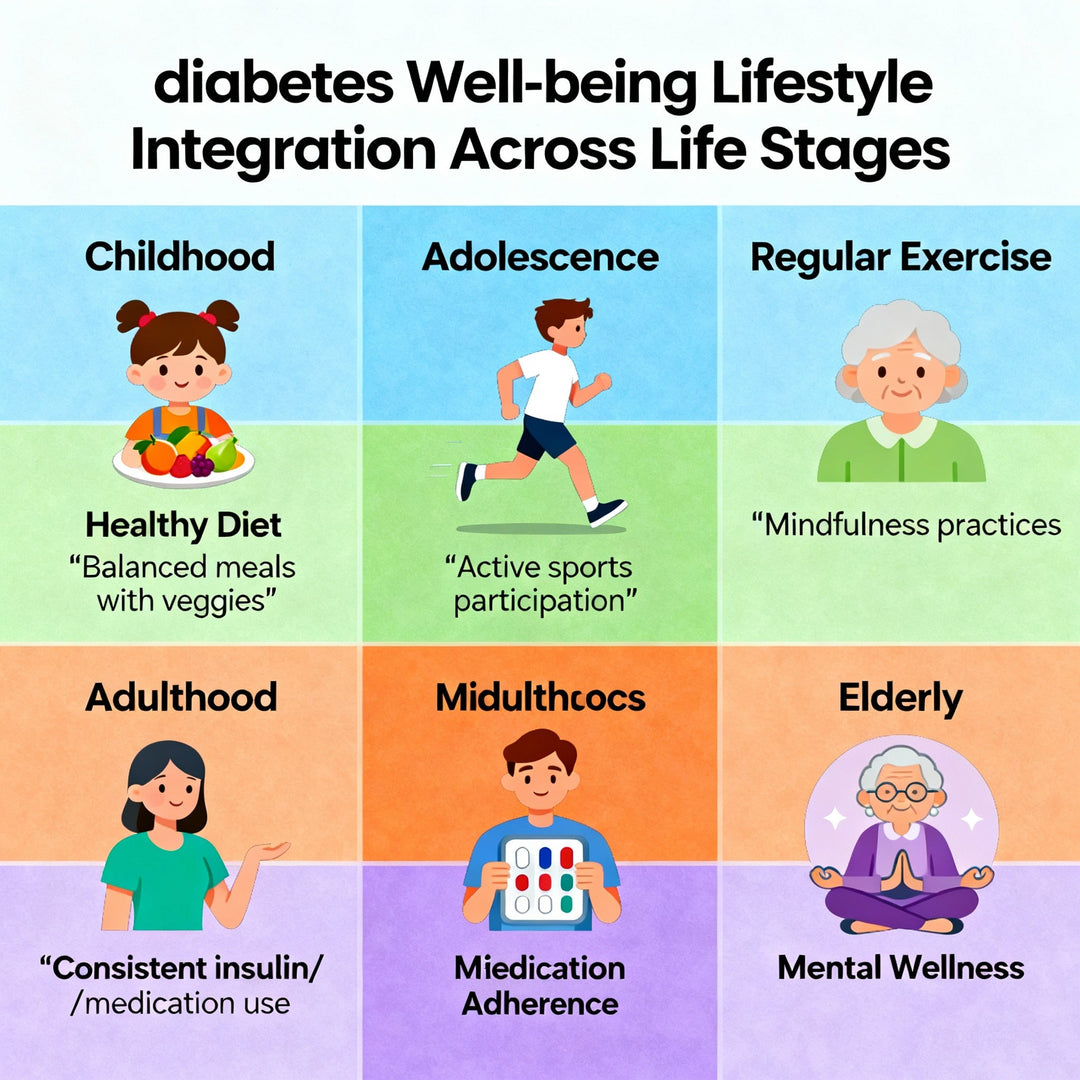 "Lifestyle integration for diabetes well-being throughout life stages "