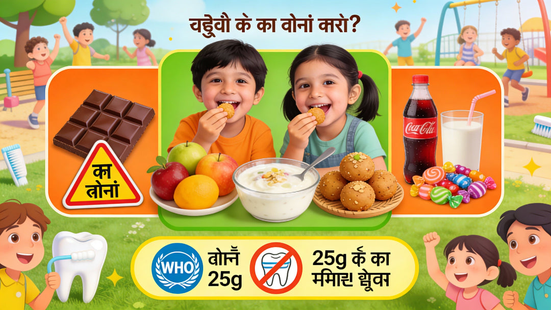 बच्चों को कम चीनी क्यों खानी चाहिए? (लेकिन त्योहारों पर मिठाई न छोड़ें!)