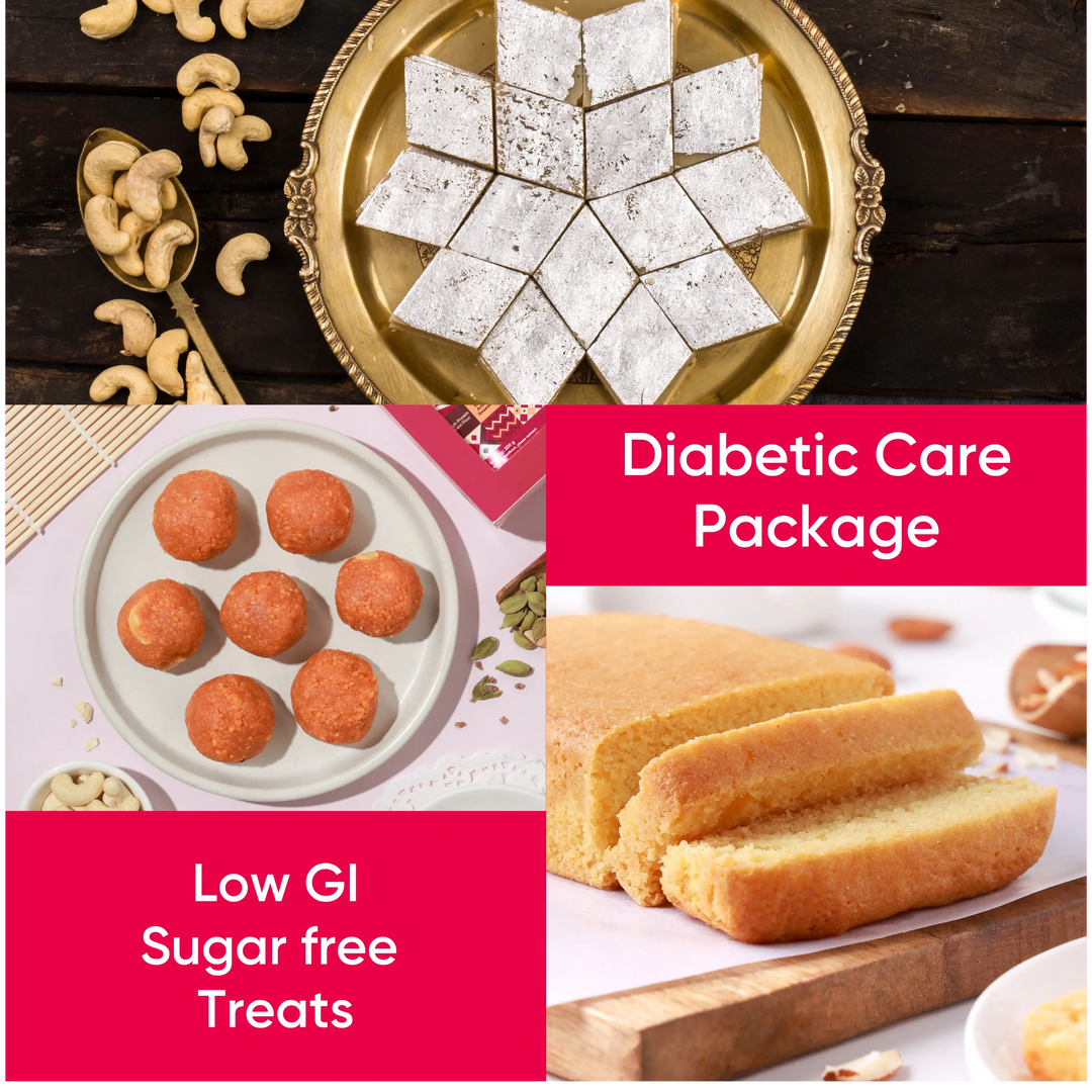 Diabetic Care Gift Box | Sugar-Free Indian Sweets | Thoughtful Health Gift
