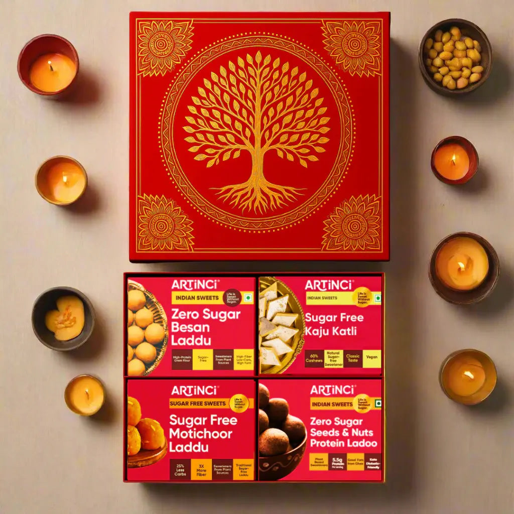 Grand Sweet Box | Premium Sugar-Free Indian Mithai Assortment