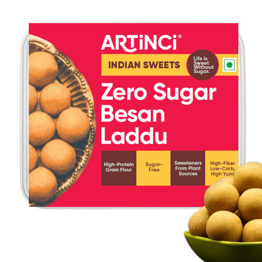 Besan Laddu (200gms) | Made with Pure desi ghee | Low carb, Sugar Free - Artinci#sugar - free##diabetic - friendly##weightloss#