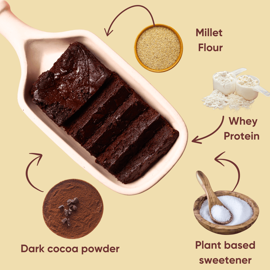 Eggless Millet Chocolate Cake - Sugar Free, Diabetic Friendly, Low carb - Artincisugar - freediabetic - friendlyweightloss
