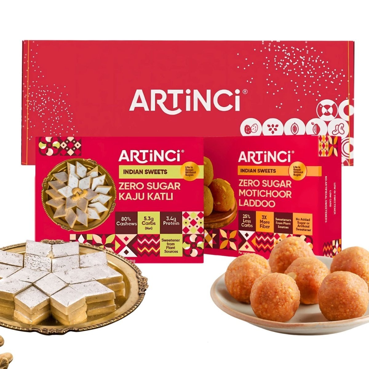 Kaju Katli (200g) & Motichoor Ladoo (200g) Combo