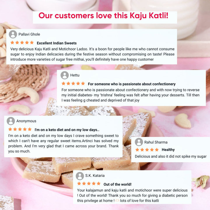 Kaju Katli | Low carb | Keto Friendly | Sugar Free | Diabetic Friendly | Vegan - Artinci#sugar - free##diabetic - friendly##weightloss#