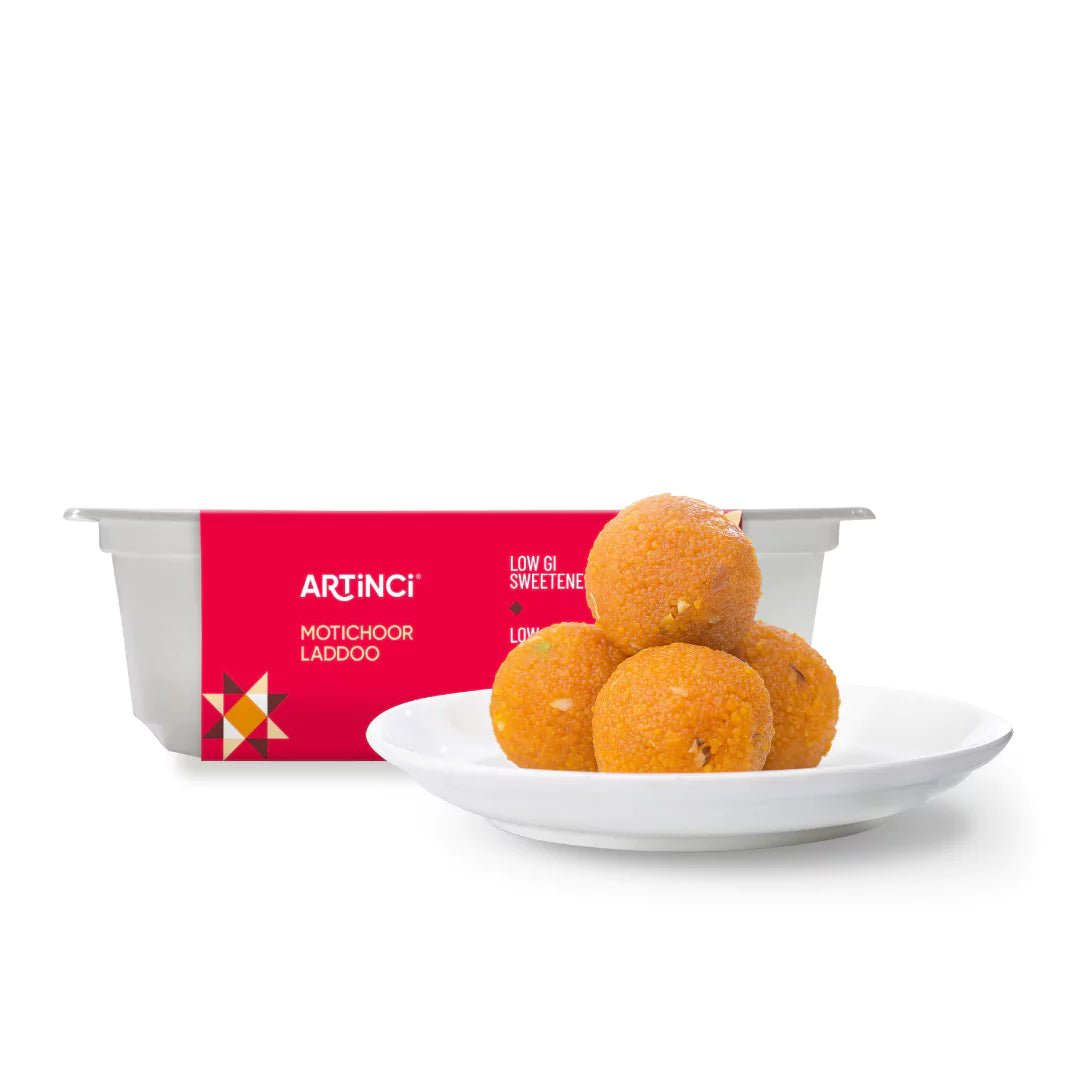 Motichoor Ladoo (200gms) X Multi-Packs| Made with Pure desi ghee | Sugar free - Artinci#sugar-free##diabetic-friendly##weightloss#