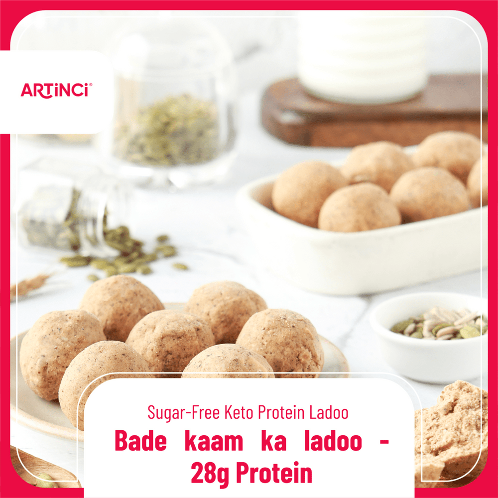 Protein Ladoo (5.5g Protein per ladoo, 28g Protein in a box) - Keto | Sugar Free - Artinci#sugar - free##diabetic - friendly##weightloss#