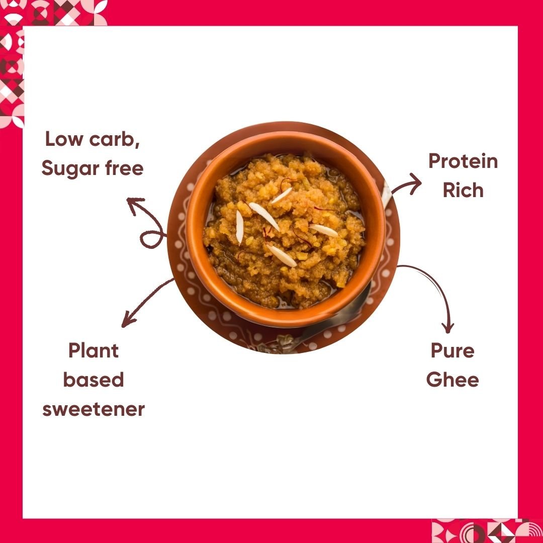 High Protein Pure Ghee Moong Dal Halwa Diabetic Friendly Artinci