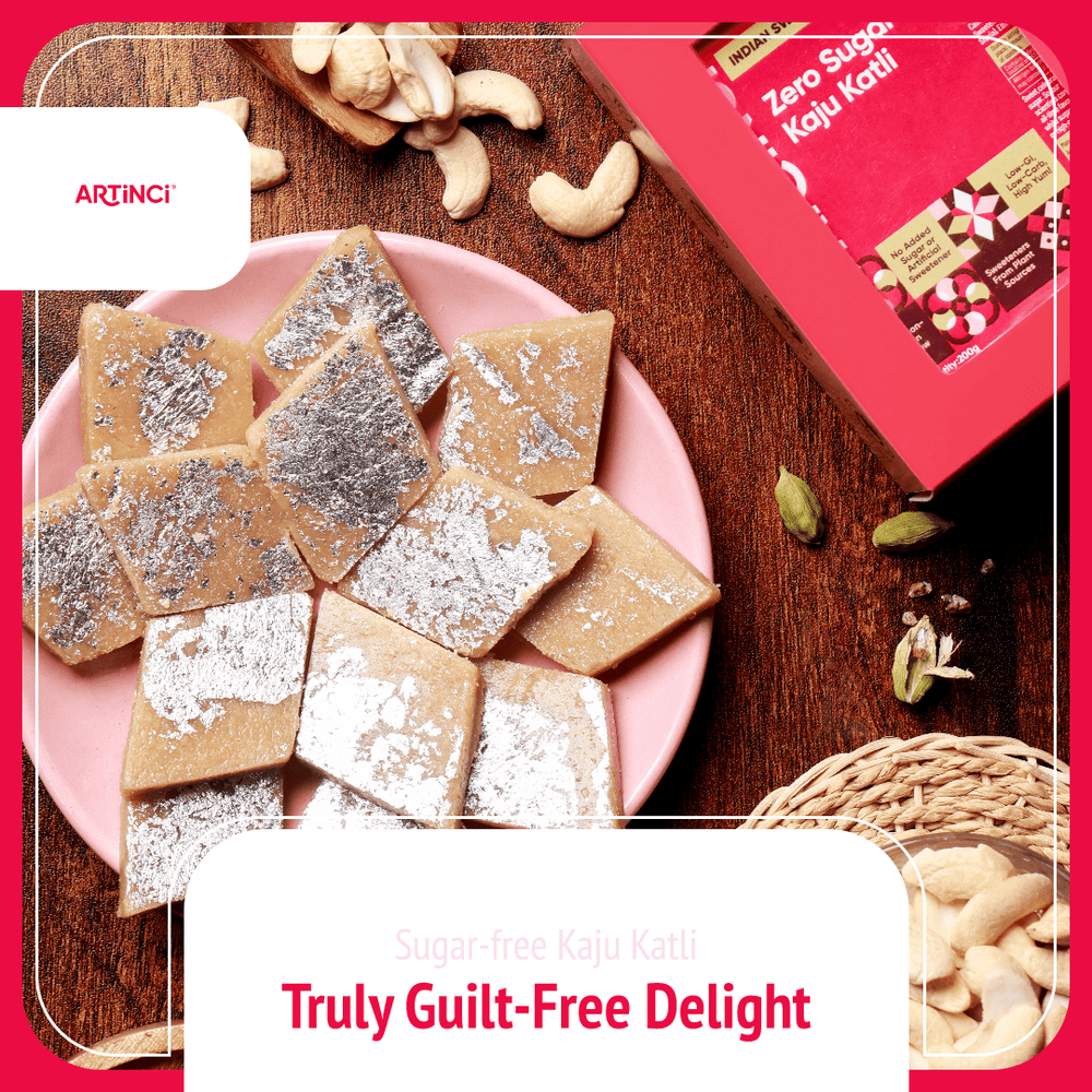 Sugar Free Kaju Katli | No added colour - Artinci#sugar - free##diabetic - friendly##weightloss#